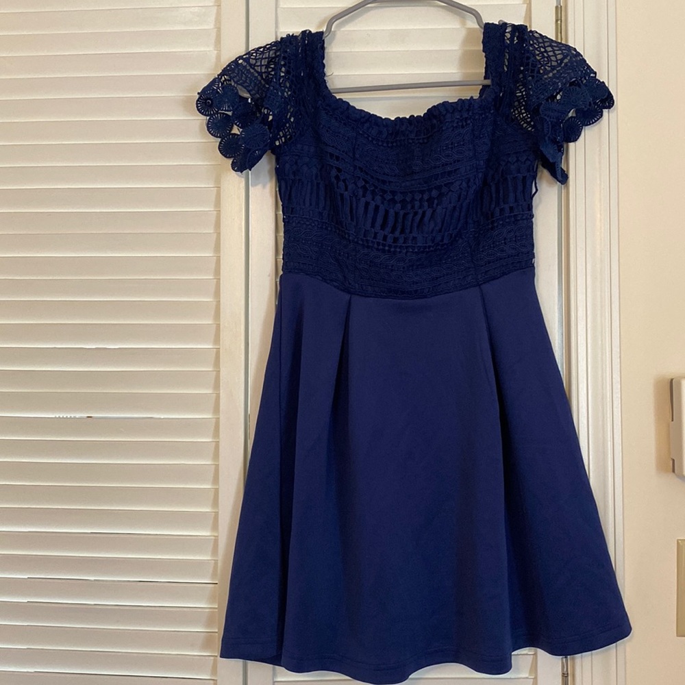 Francesca’s, Navy Blue dress perfect for wedding guest